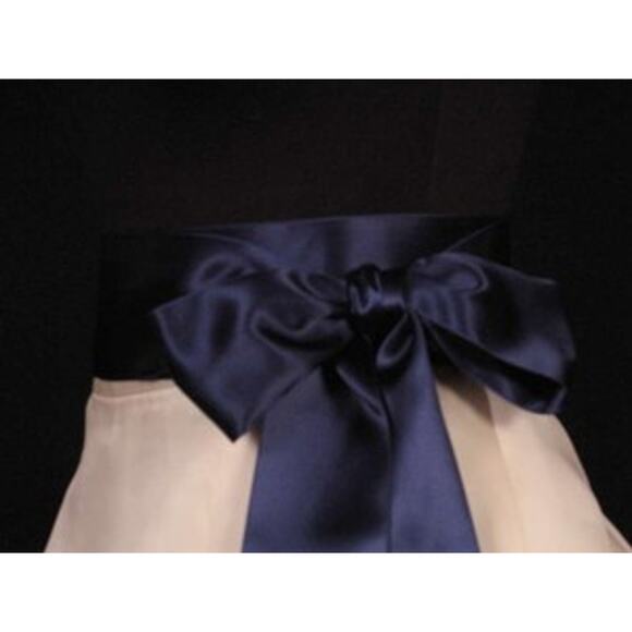 Navy Blue Ribbon Sash Belt for Bridal Wedding Formal Dress 2 3/4"x 4 1/2 yds - Picture 1 of 3
